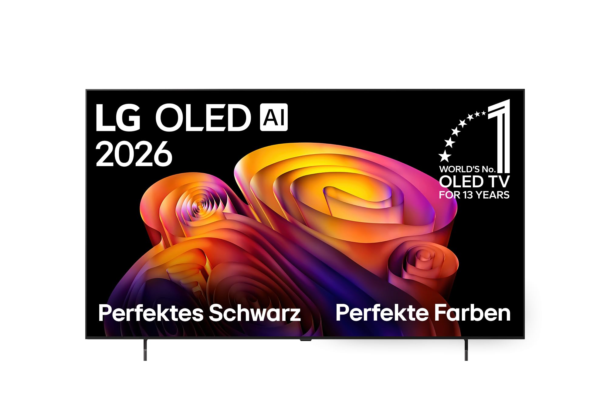 LG OLED65B68LA TV 65 Zoll (165 cm) 4K OLED AI TV (α8 Gen3 4K AI Prozessor, webOS 26, 120Hz (VRR bis zu 120Hz)) [Modelljahr 2026] [Energieklasse F]