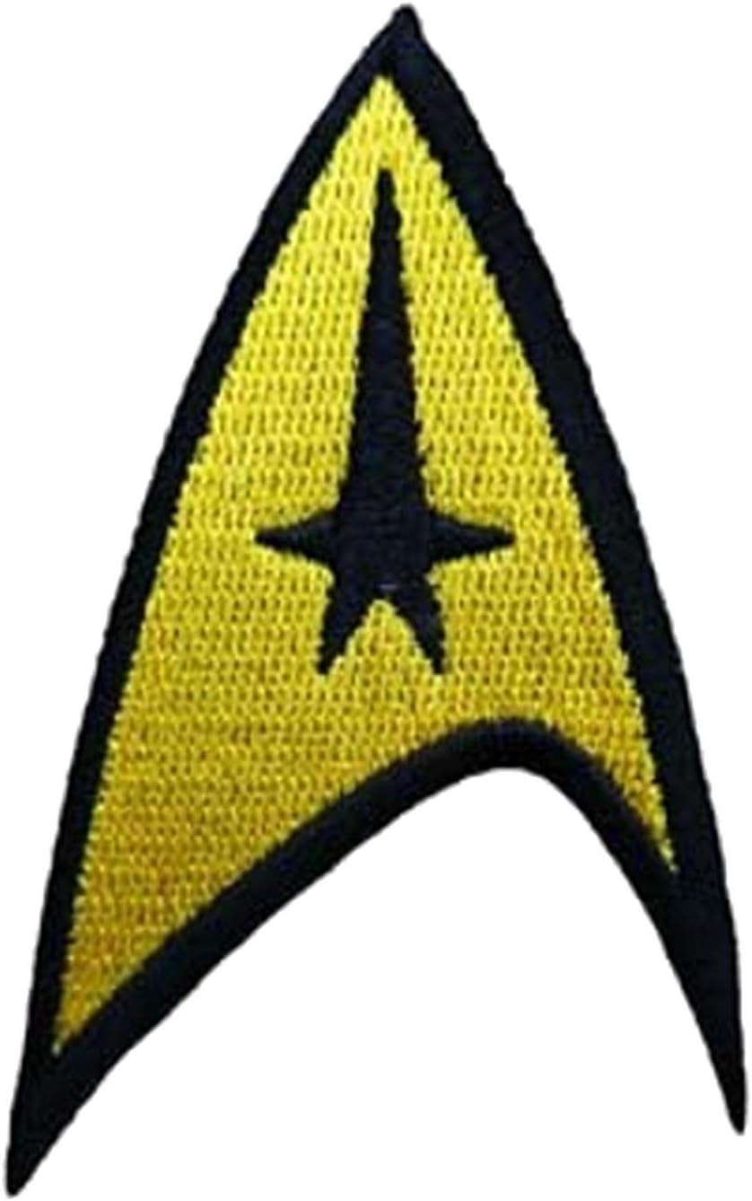 S Trek Command Logo Yellow Embroidered 3 Inch Tall Patch