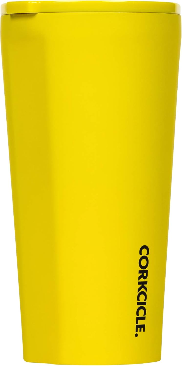 Corkcicle. Tumbler Neon Lights Yellow 16 Ounce, 1 EA