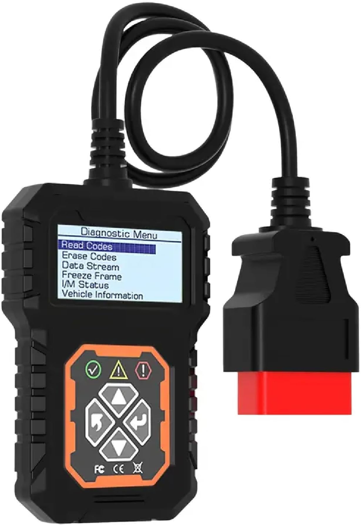 Car OBD2 Scanner Tool - Automatic Diagnostic Tool for Car Code Reader - Plug & Play, No Batteries, Engine Test Light Switch-Off, Universal Compatibility - Compact & Portable