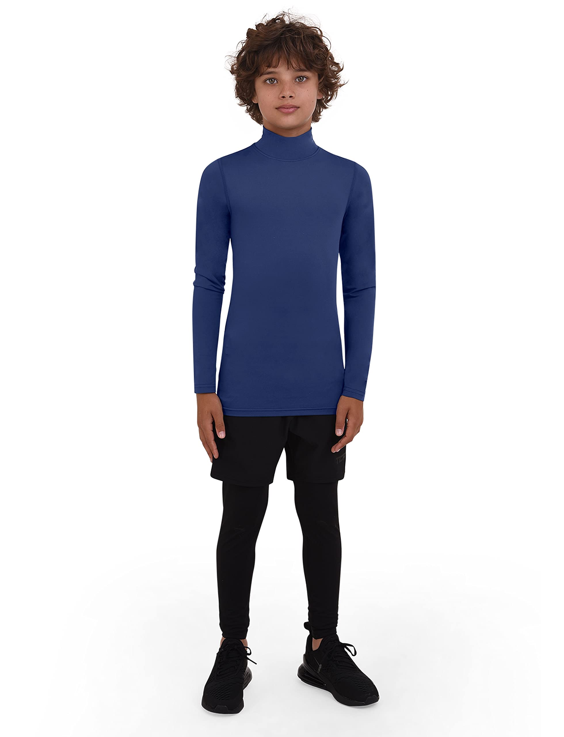 PowerLayer Maglia Termica Uomo a Manica Lunga - Maglia Compressione Uomo per Calcio e Sport - Strato Base a Maniche Lunghe - per Allenamento Corsa e Ciclismo