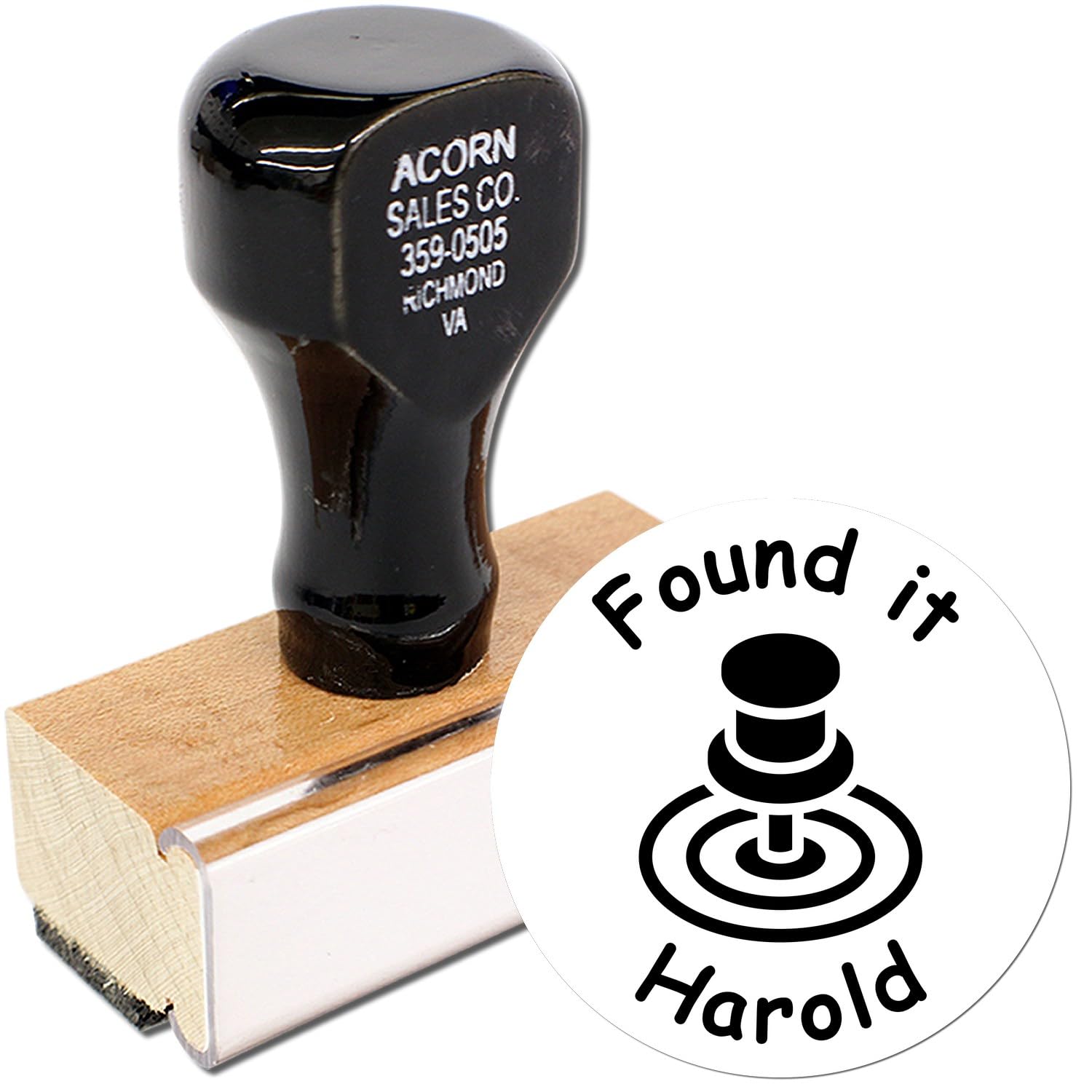 TFTC Geopin-Abenteuer-Geocache-Stempel mit Holzgriff, klein, selbstfärbend, 1,9 cm Größe, GIS-Profis und Geocaching-Enthusiasten, langlebig, einfach zu bedienen, ideal für Outdoor-Abenteuer