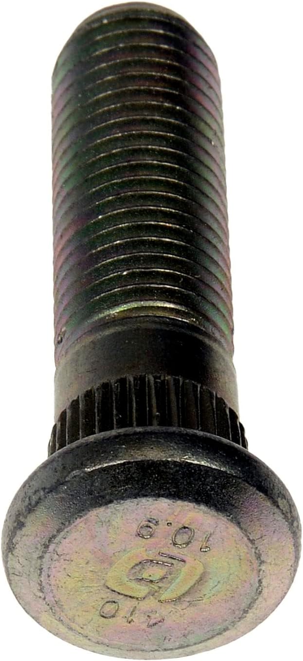 Dorman 610-410 Front M12-1.50 Serrated Wheel Stud - 12.90 mm Knurl, 46 mm Length Compatible with Select Mazda Models, 10 Pack