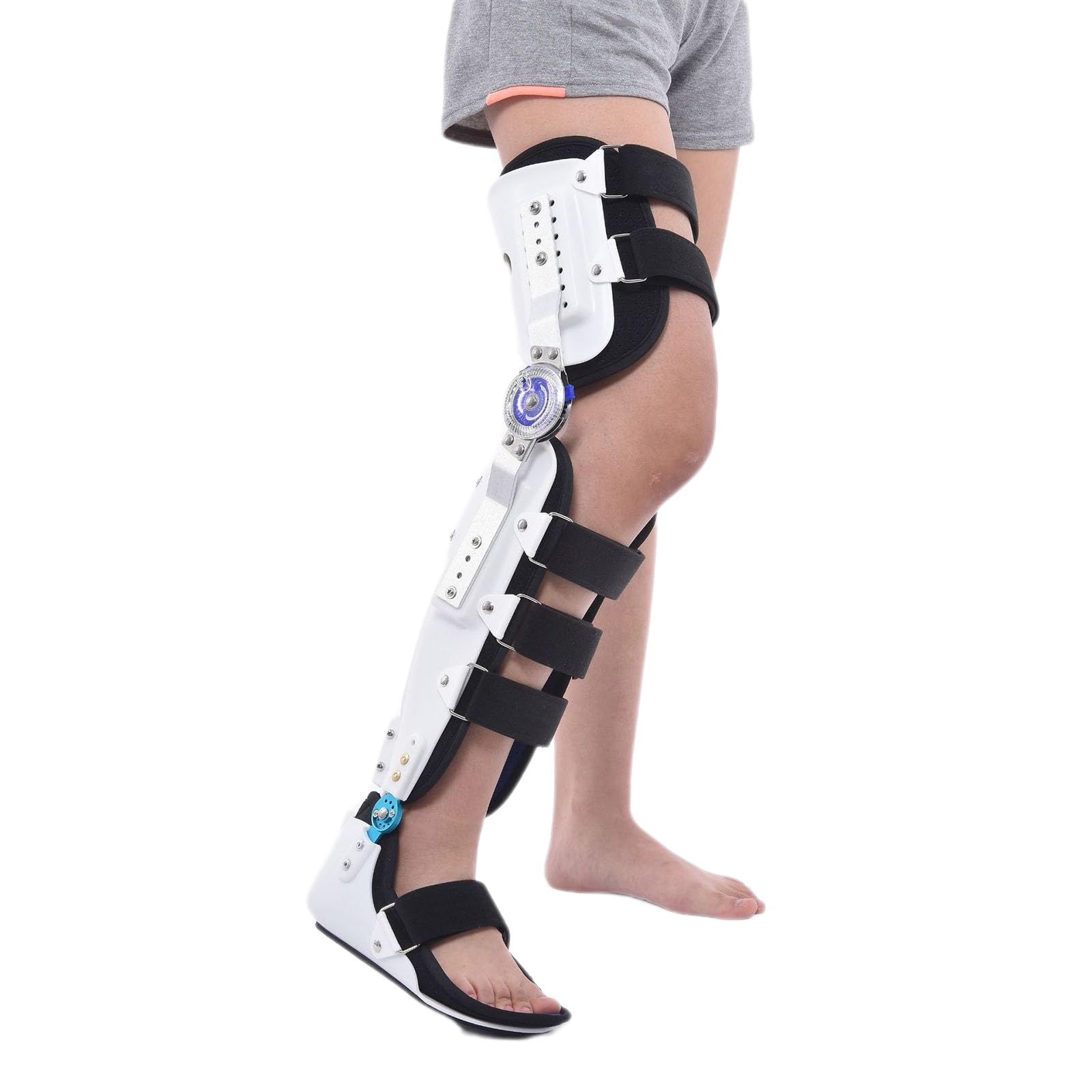 WDSOPK Knee Orthosis Support Joint Stabiliser Adjustable Hinged Hip Joint Abduction Orthosis Leg Brace Joint Attachment Bracket for ACL, PCL, MCL, Arthritis,A Right,B Right (B Right A)