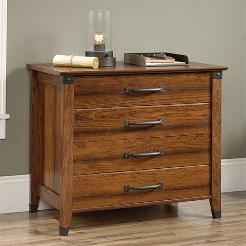 Sauder Carson Forge Lateral File, Washington Cherry Finish #TOP1