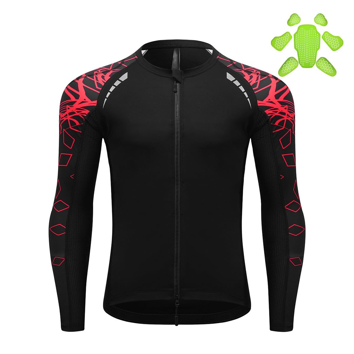 Giacca Moto Uomo CE Protezioni Mesh per Abbigliamento Motociclista | Design Leggero con Dettagli Riflettenti e Vestibilità Flessibile per Touring, Scooter, Pendolarismo e Guida Urbana