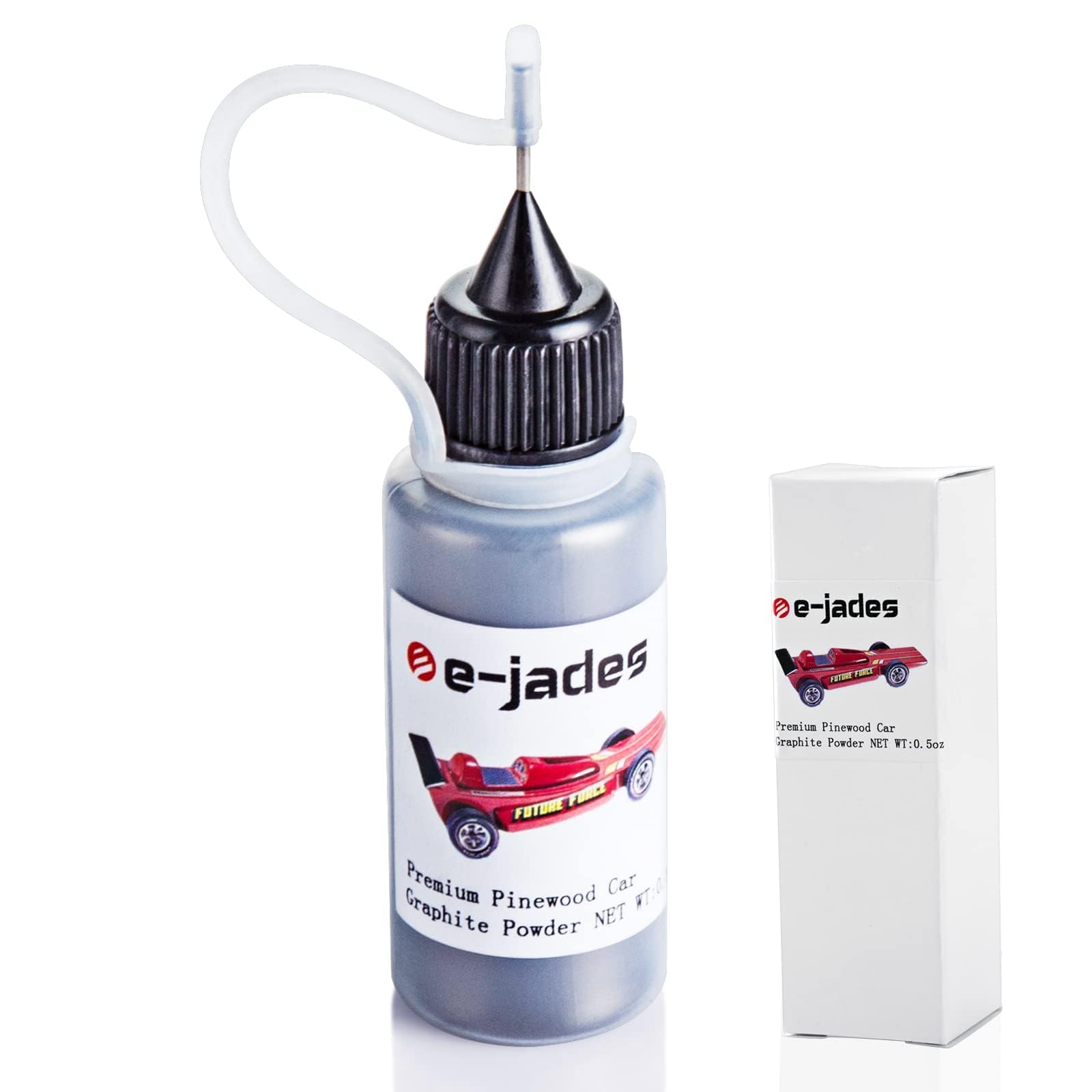 Graphite Powder 0.5OZ for Pinewood Car, Lubricant Powder Dry Lube, for Door Hinge Lubricant, Lock Graphite Spray, Compatible with Derby Car Weights Kits Wheels Axles