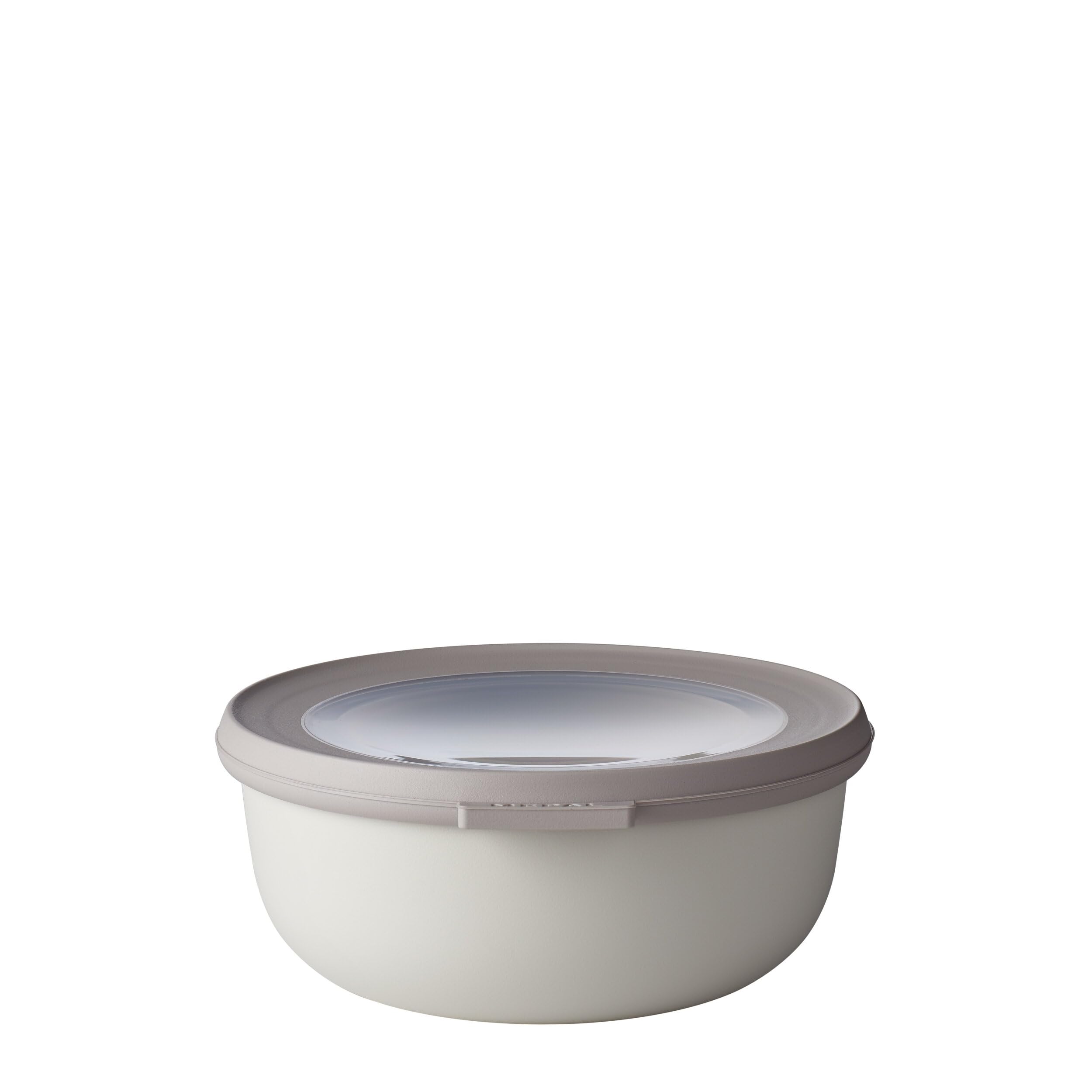 Mepal – Multi Bowl Cirqula Rectangular – Food Storage Container with Lid - Suitable as Airtight Storage Box for the Fridge & Freezer, Microwave Container & Servable Dish – 750 ml – Nordic white