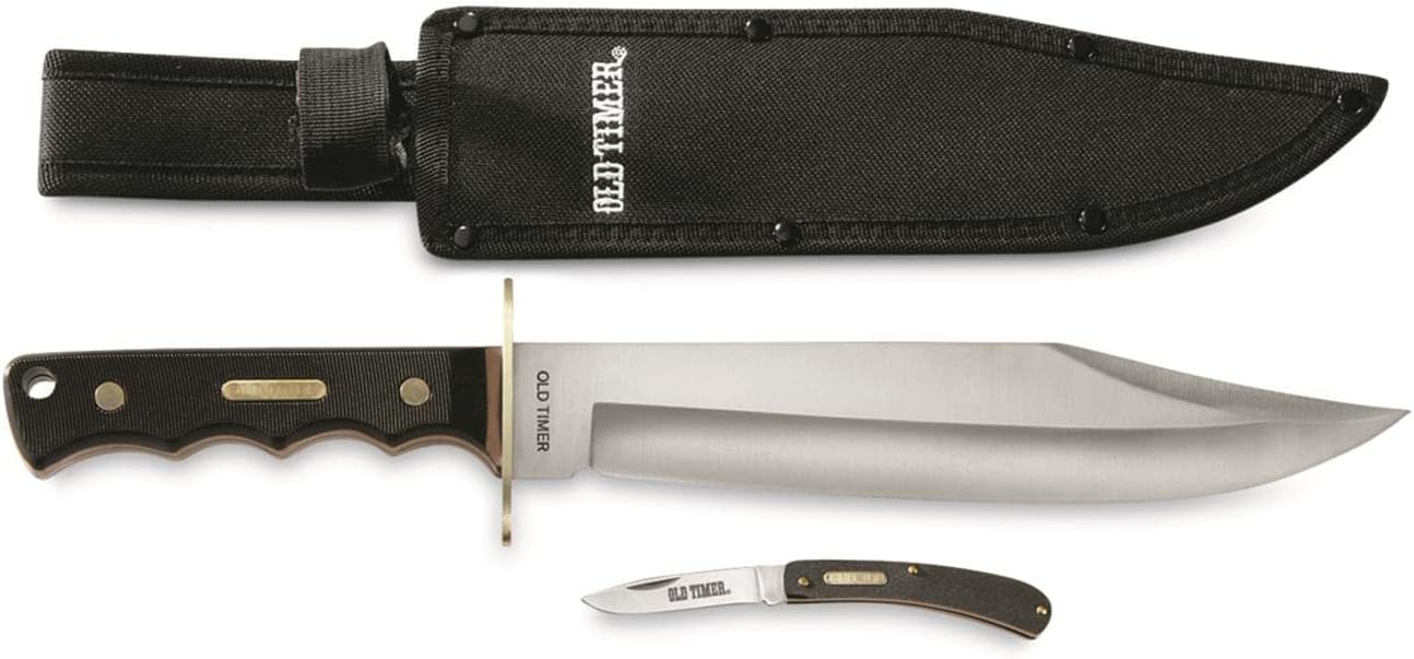 Old Timer Bowie Knife with Folder Kit