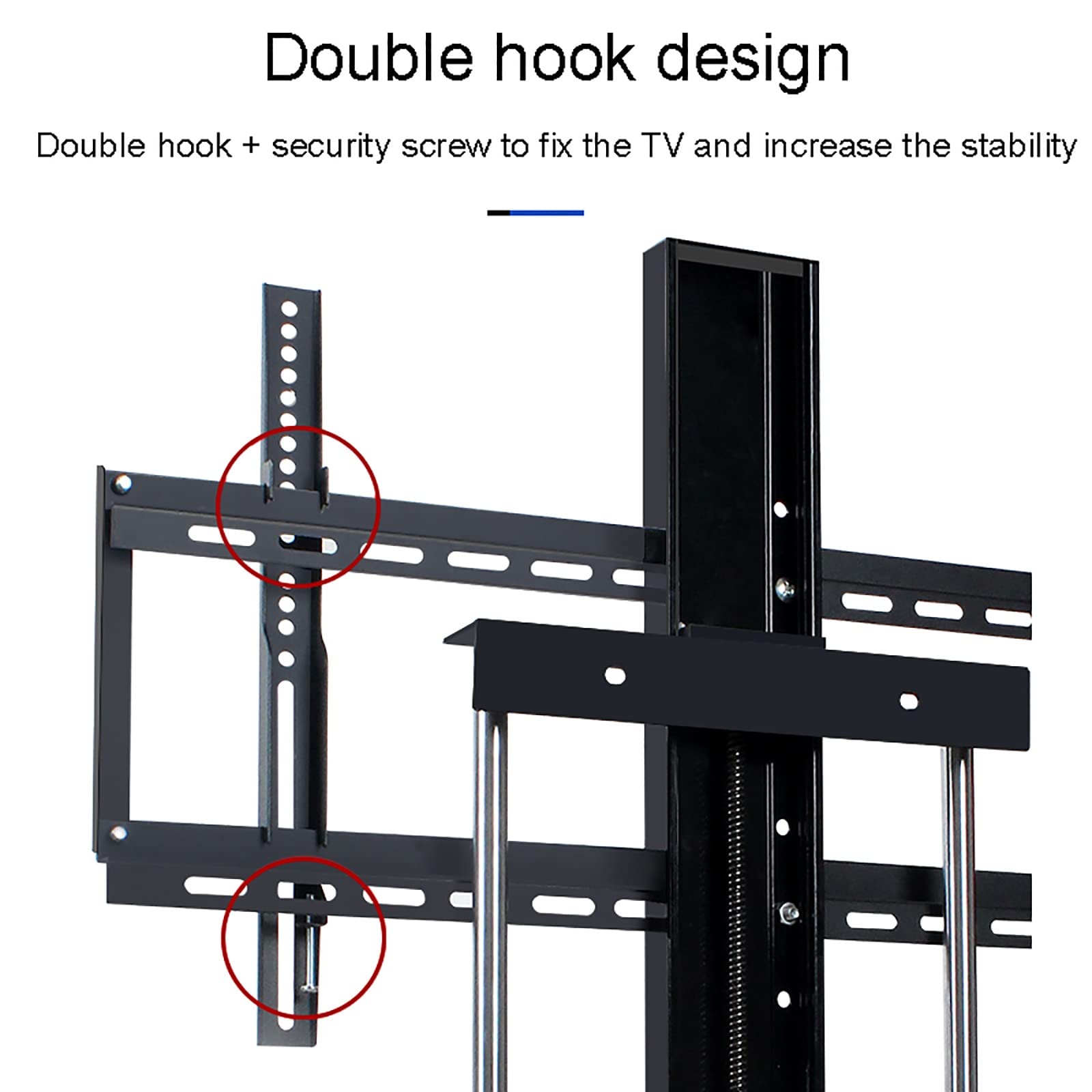 Elevador de TV motorizado, Mecanismo de elevación de TV, Longitud de Carrera 80 cm/31,4 Pulgadas, Soporte de TV eléctrico Ajustable en Altura para televisores de 37 a 75 Pulgadas de hasta 600 x 400
