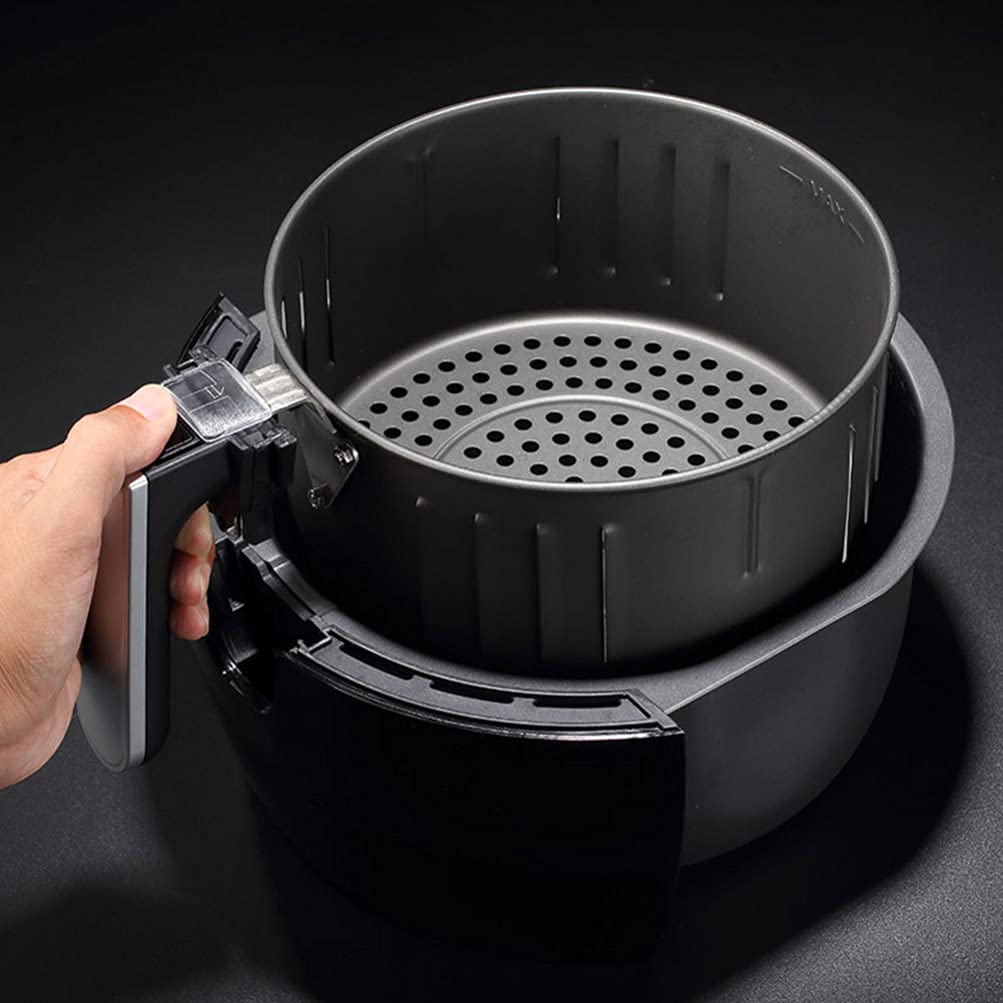 JOEBO 1 cestello per friggitrice ad aria forno cestello per friggitrice ad aria di ricambio per friggitrice ad aria cestello di ricambio per friggitrice ad aria cestello in ghisa per ruotare