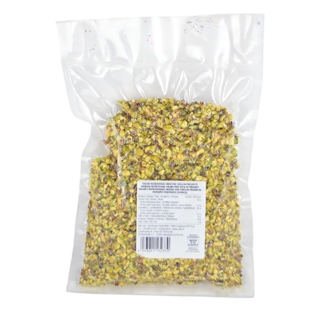 Grano de pistacho, 500 g, ideal para dulces, cremas y decoración de pasteles, pasteles, panettones, tartas y galletas