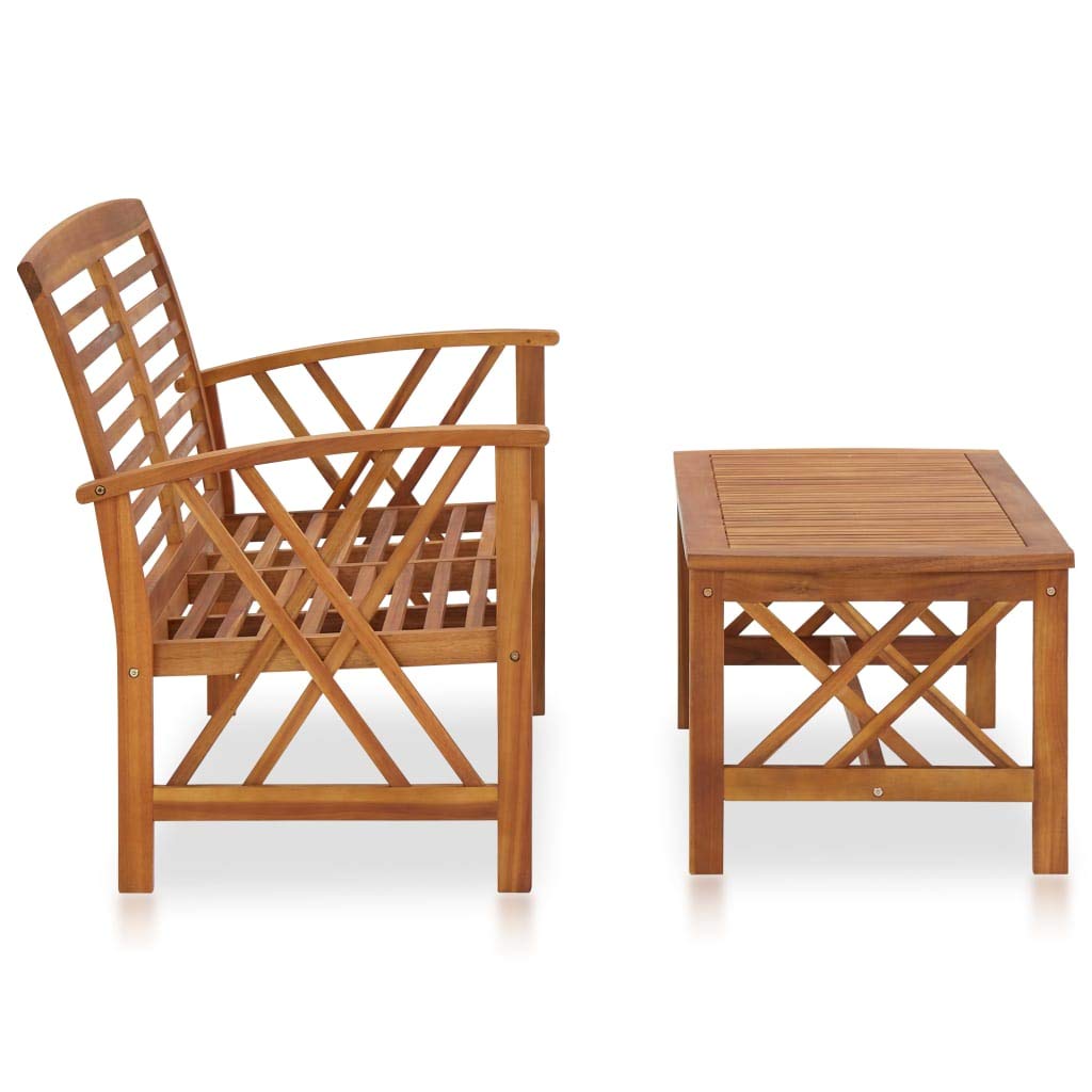 Salon de jardin en acacia massif pour remplacer votre mobilier fragile de terrasse