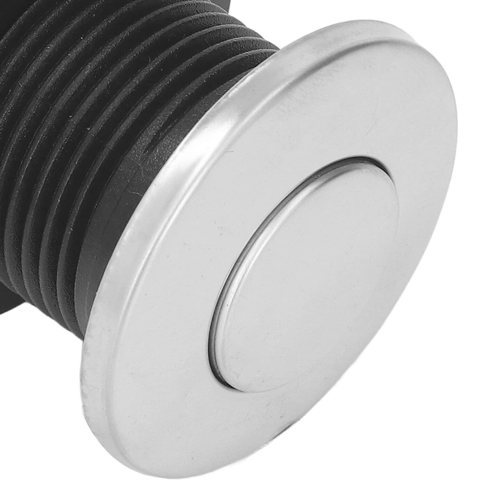 Bouton Poussoir Pneumatique en Acier Inoxydable 304 Bouton Poussoir D'air Bouton Poussoir en Acier Inoxydable pour Machine D'élimination des Déchets Baignoires Lave vaisselle