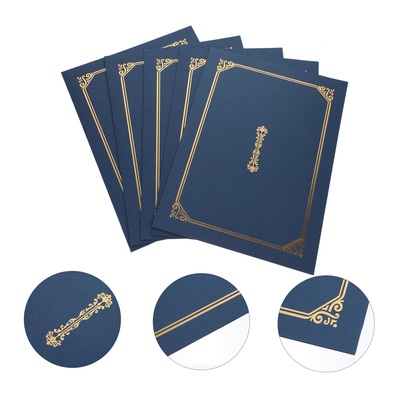 DOITOOL 5 Fundas Para Certificados A4 Fundas Para Diplomas Fundas Para Certificados De Premio Fundas Para Documentos Fundas Para Certificados De Graduación Fundas Personalizadas Para
