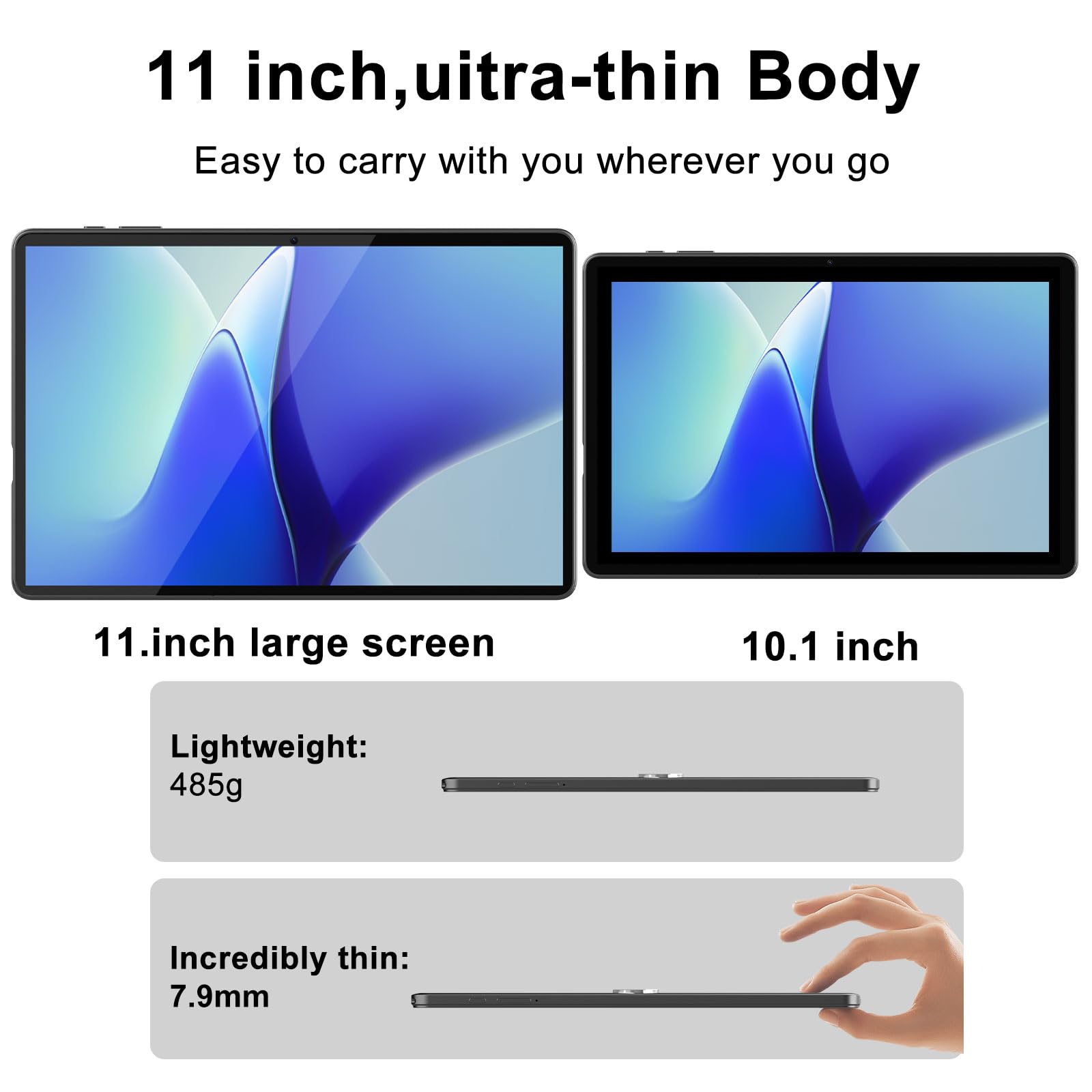 Amazon.co.jp: Aheadthink 11インチタブレット、18GB + 128GB、Android