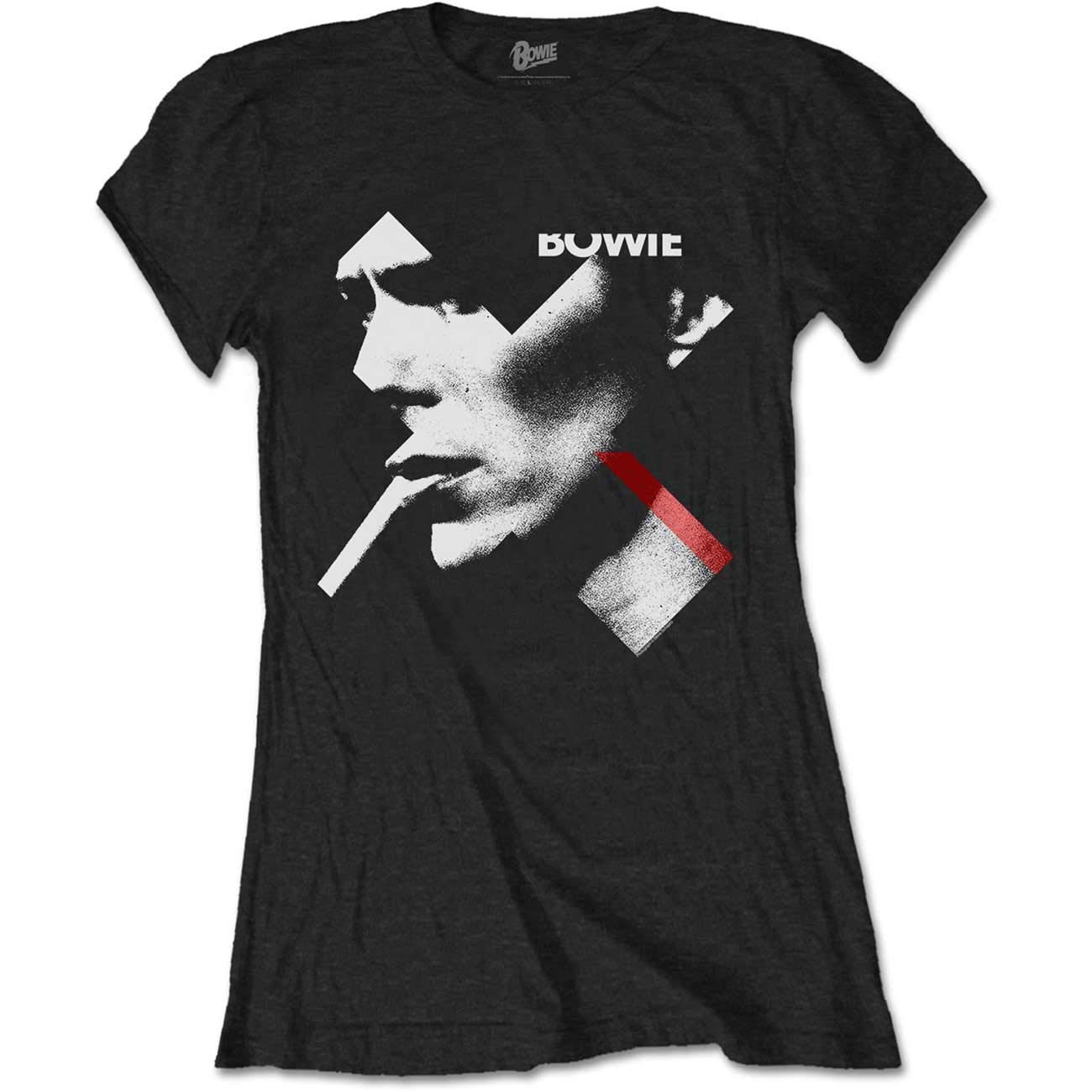 Paradiso Clothing Red/Black David Bowie X Smoke Skinny Fit T Shirt - L