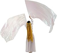 Vista 11 de MUNAFIE Banderas de adoración para danza, alabanza, banderas de iglesia para adoración, Banderas de Danza, color negro