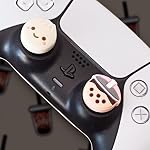BelugaDesign Boba Dumpling Poignées de la pouce de Kawaii Cute Cutecore Boutons de pastel Compatible avec Sony PlayStation PS5 PS4 Commutateur Xbox Nintendo Pro Contrôleurs (ne convient pas à Joycons)