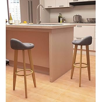 Amazon.co.jp: XZGang レザーバースツール、ホームバー家具