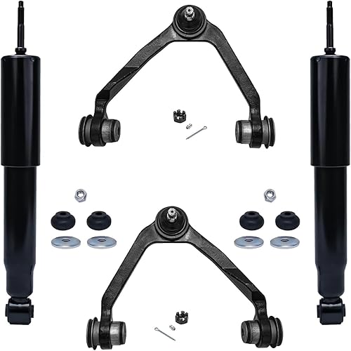 Miniatura 131 de Detroit Axle - Kit de brazos de control frontal RWD para Chrysler 300 Dodge Challenger Charger Magnum, 2 brazos de control superiores 2 rótulas