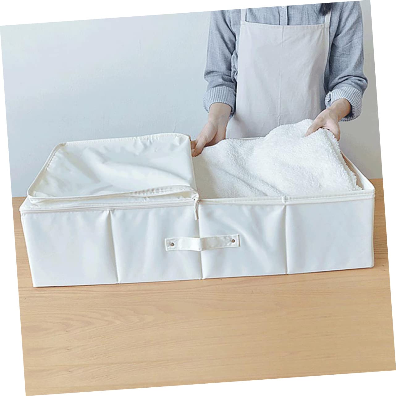 Garneck Borsa Organizer Pieghevole Per Capi e Coperte Da Sotto Oxford Per Riporre Abbigliamento e Piumoni