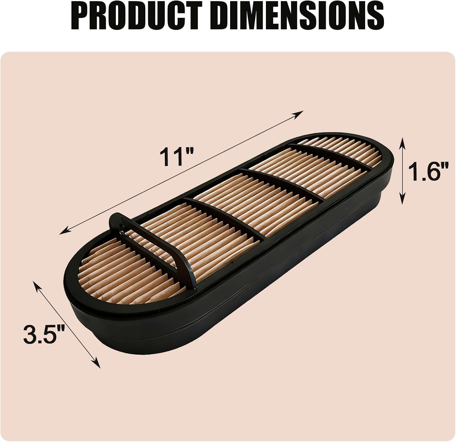 P606121 Air Filter Replacement for JD 5000 6000 7000 Series Tractor Claas Arion 520/630 C/630/610 C/610/510/540/620 C/640/530/620 Tractor Replaces AL150288 AF26155 42795 PA4704