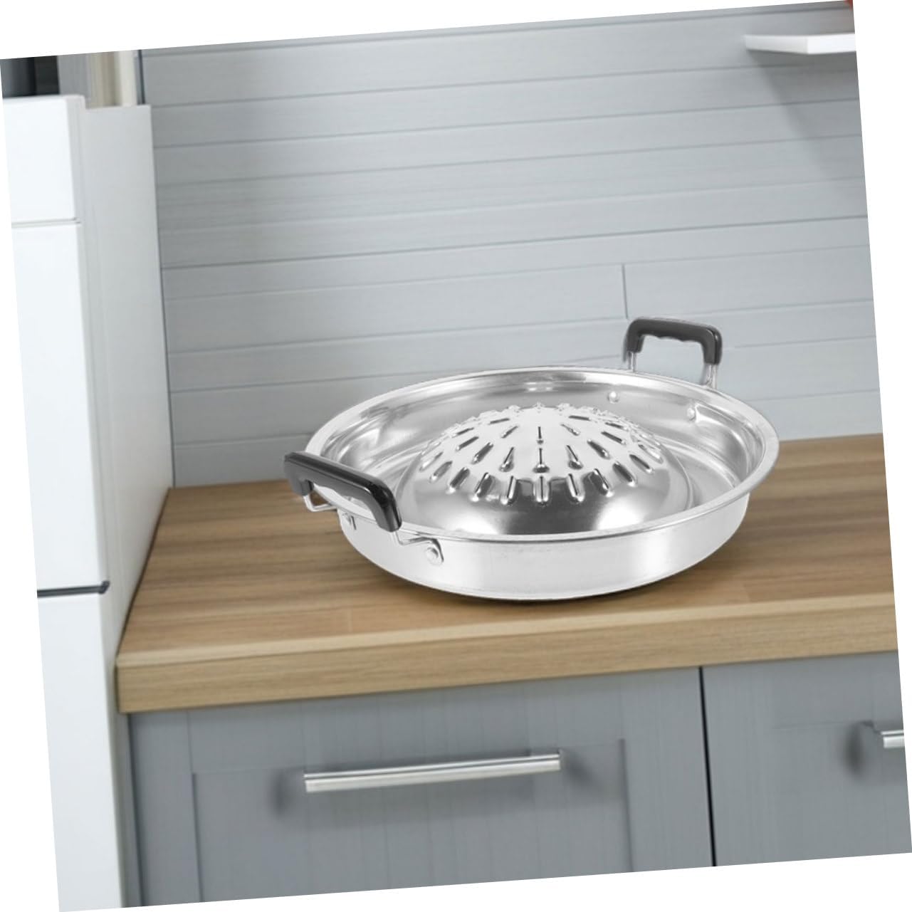 MERRYHAPY 2pcs Versatile Grill Pan Korean Bbq Grilling Trays Construction Outdoor Indoor Use Camping Grill Bbq Pan Heat Evenly Distributed Easy to Maintain