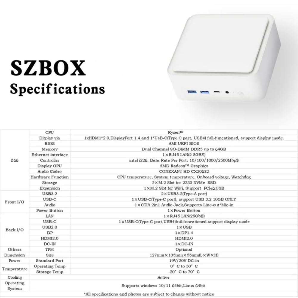 Amazon.co.jp: GZBOX ミニPC 小型pc Z69 Windows 11 Pro搭載 AMD