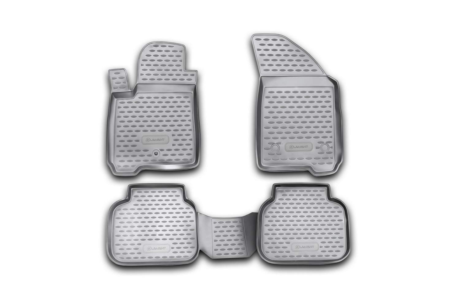 Element Alfombrillas Interior de Coche a Medida TPE Dodge Journey, 2008->, 4 pcs, Negro
