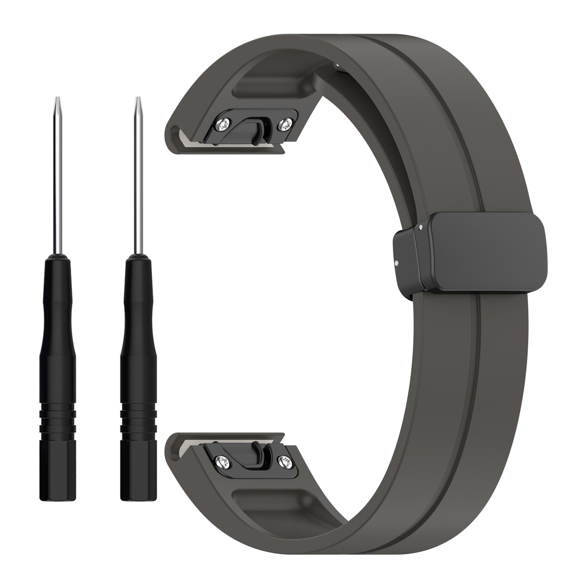 Bracelet compatible avec Garmin Fenix 7, bracelet de rechange en silicone souple de 22 mm pour 6/Fenix 6 Pro/Fenix 5/Fenix 5 Plus/Forerunner945/935/Approach S60