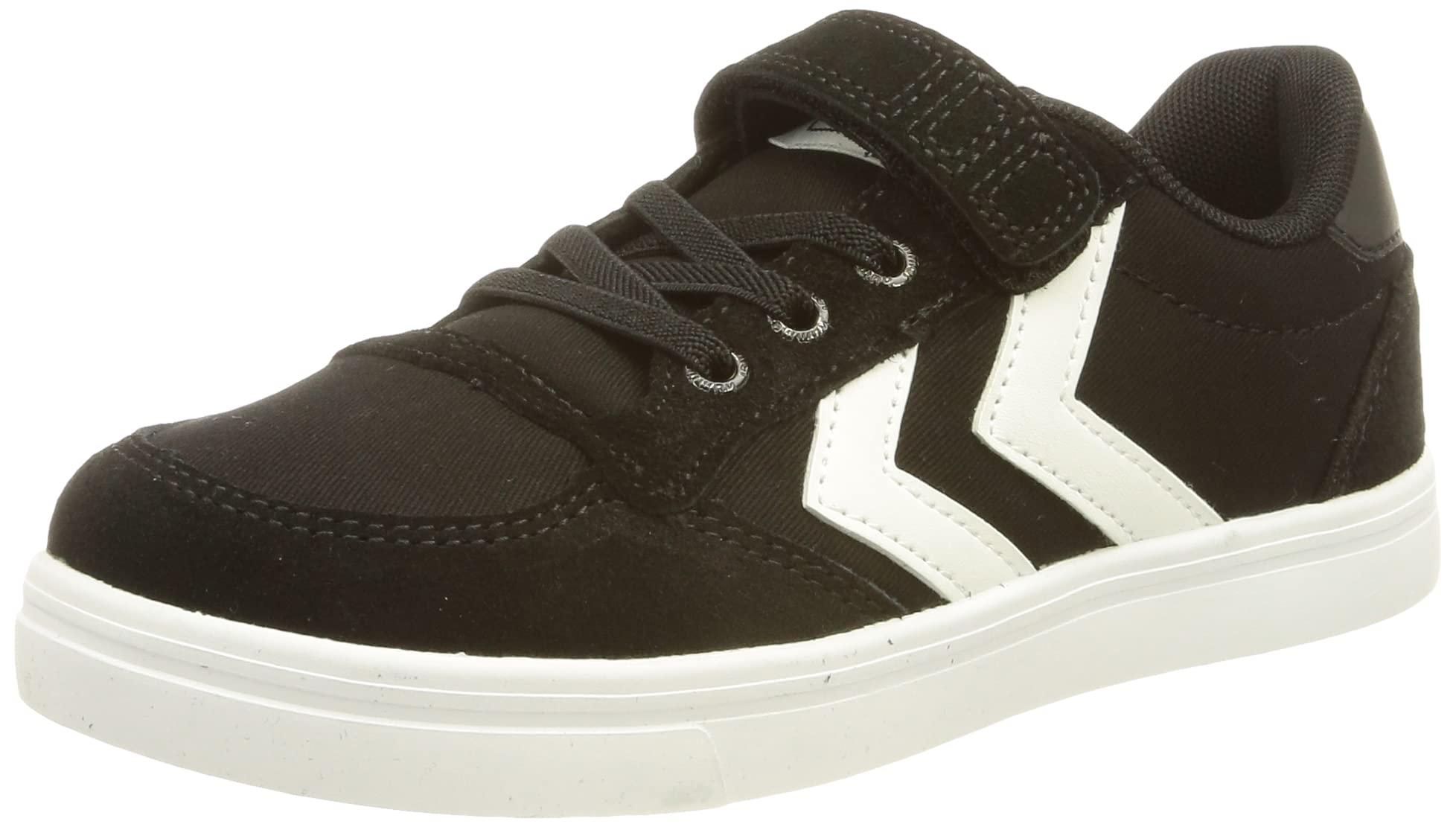 hummel Slimmer Stadil Low Jr Sneaker, Black Dark, 2.5 UK Child