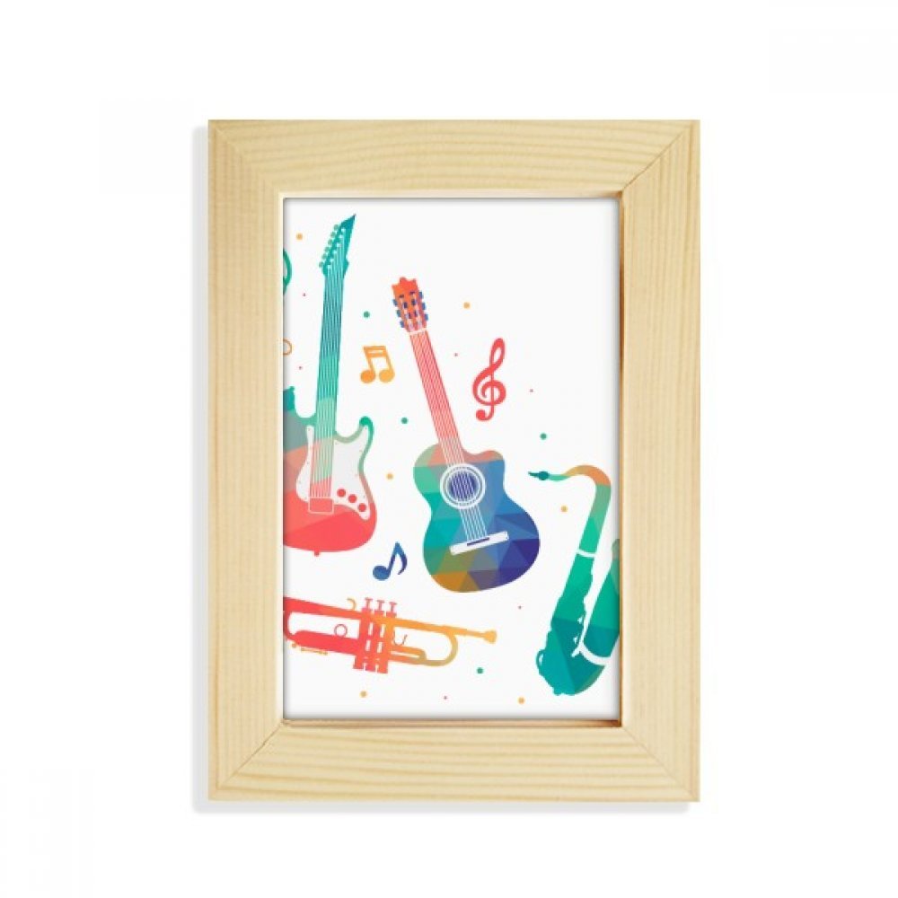 Marco de foto musical de madera, el regalo ideal de 5x7 pulgadas para músicos y melómanos