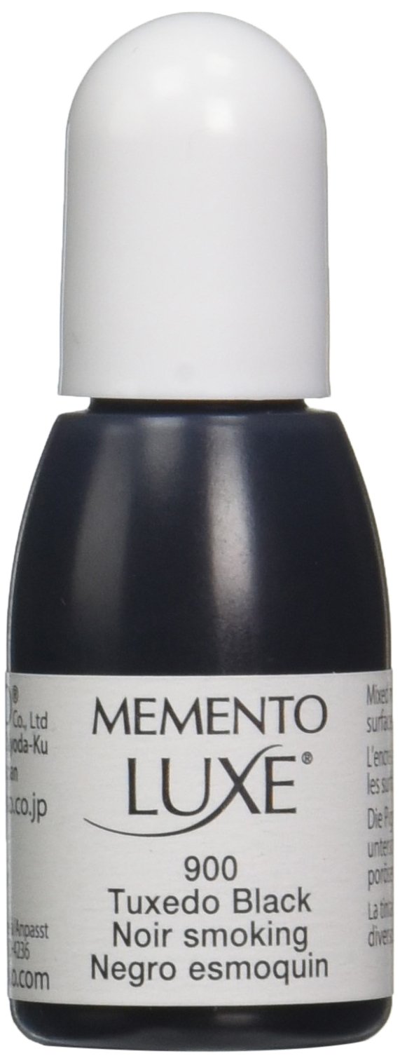 TsukinekoMemento Luxe Re-Inker for Stamp, Tuxedo Black