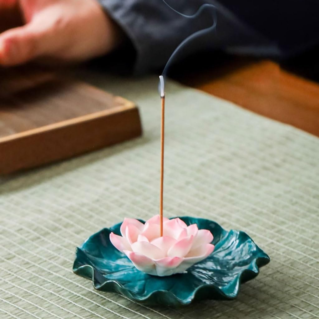 Wierook Houder Lotus reflux wierookbrander handgemaakte wierookbrander keramische wierookhouder aromatherapie brander stromende rook waterval indoor creatieve decoratie Wierookbrander Waterval