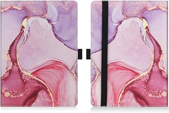 HGWALP Universal Stand Case for 6/6.8/7 inch paperwhite, PU Leather Stand Cover with Handstrap Compatible with All 6