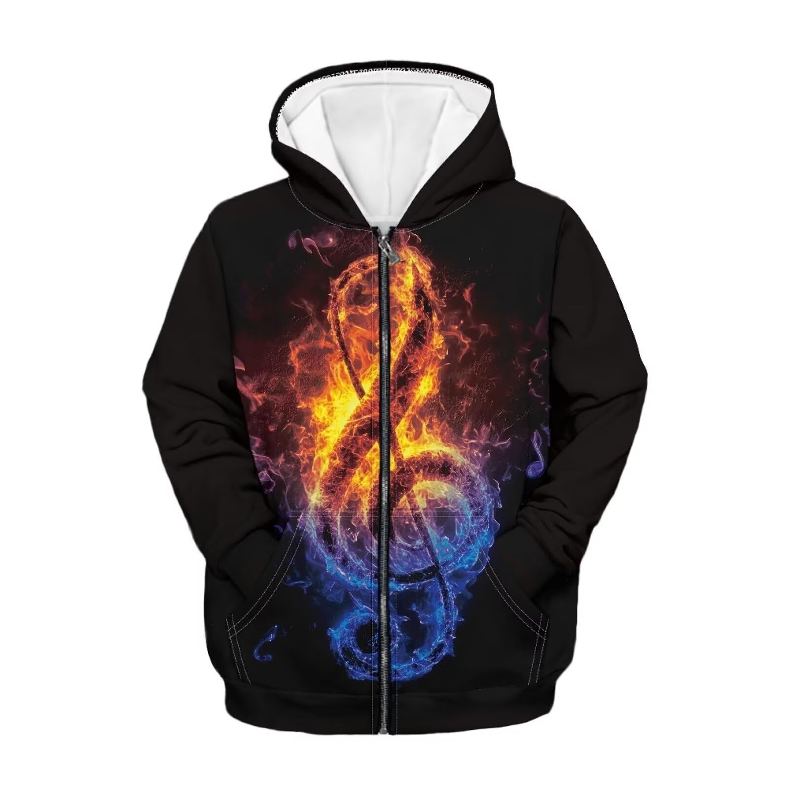Zipper Hoodie for Kids Full Zip Up Sweatshirt Active Coat Hooded Pullover with Pockets Size 6-16 Boys Girls