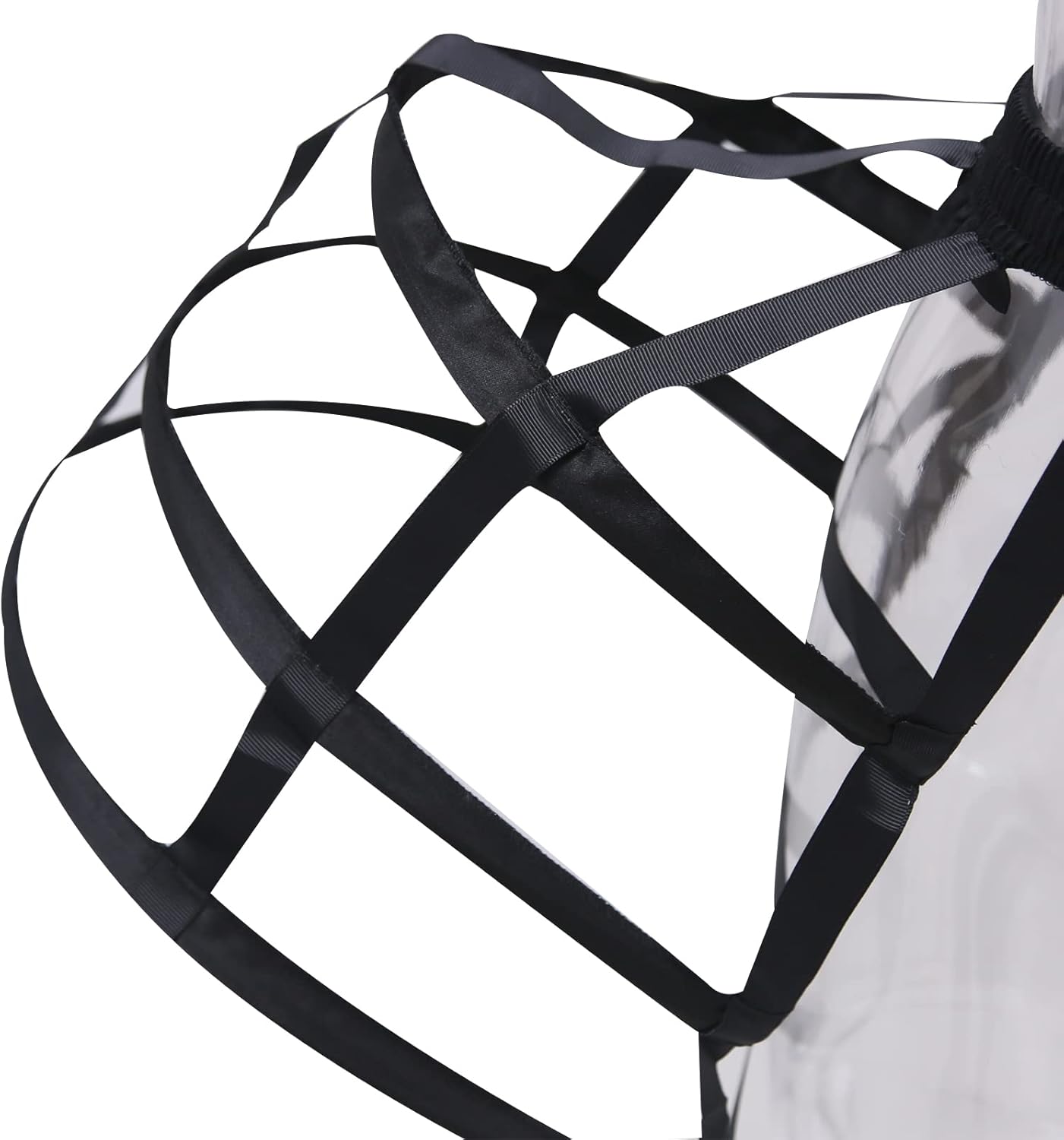 MYAYD レディース 両面バッスルバードケージ ペチコート パニエ フープ ショート アンダースカート ロココビクトリア朝プロムド