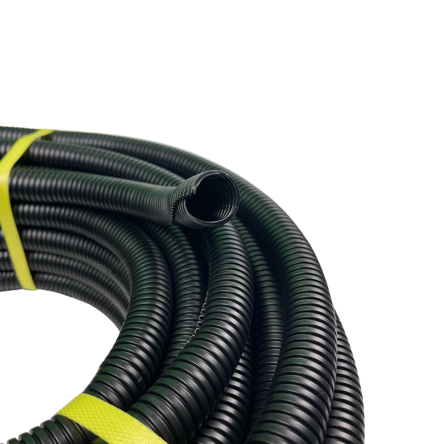Wellrohr Geschlitzt | Leerrohr 25M | Isolierrohr Kabelschutz Wellschlauch Kabelschlauch Schutzrohr | Ø20, Ø29, Ø48 mm | UV-beständig Schwarz
