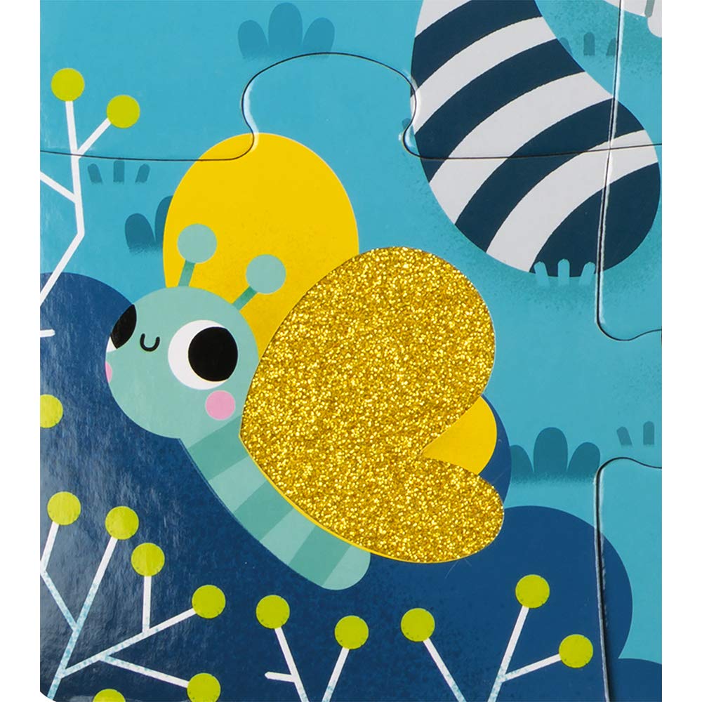 Janod Tactile Puzzle Forest Animals - 20 Pcs - Ages 24+ Months - J02685 - Image 8