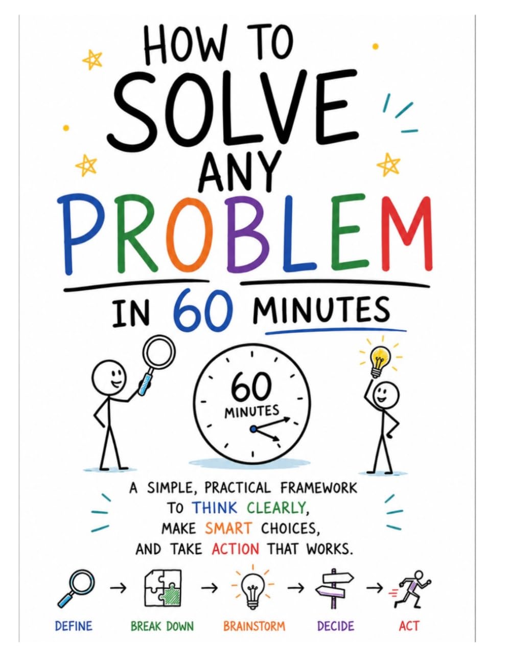 How to Solve Any Problem in 60 Minutes A Practical Step-by-Step Framework for Clear Thinking & Better Decisions (Workplace Survival Series): ... & Students (brainstorming & Meetings)