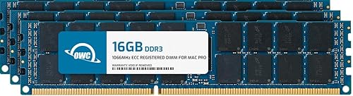 OWC 48 GB (3 x 16 GB) DDR3 ECC registrado CL7 PC3-8500 1066MHz SDRAM Memory Ram módulo de actualización compatible con Mac Pro Nehalem, Xserve 2009