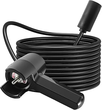 GMURA Winch Remote Hand Controller Fit for 4000 4700 Winches, Plug-in Winch Hand Control Switch Replace 80172, with Rubber Grip Handle & 12Ft Power Cord Cable