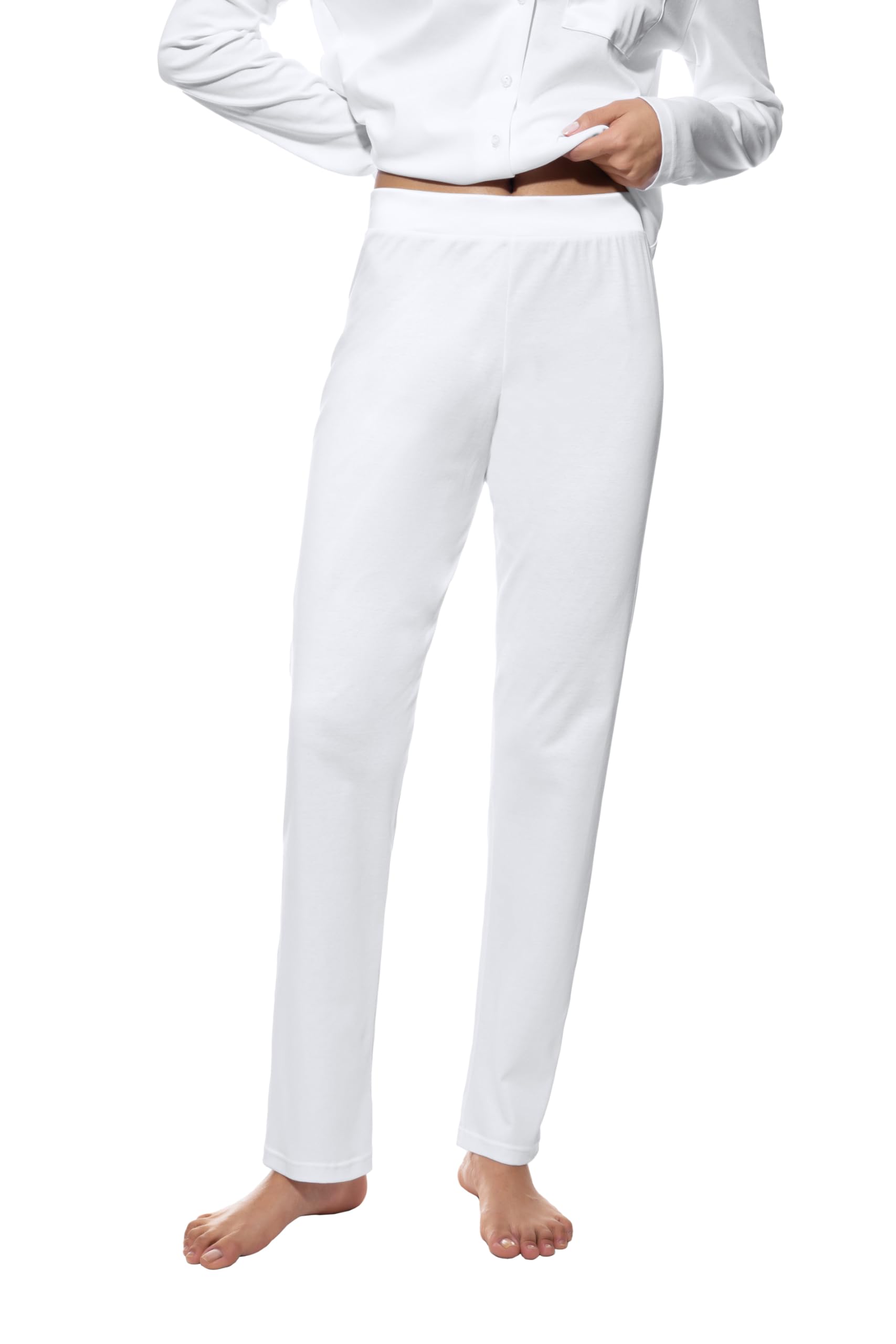 Mey Damen Pyjama Hose - Lange Homewear Hose aus 100% Bio-Baumwolle - GOTS Zertifiziert - Serie Sleepsation - 17204