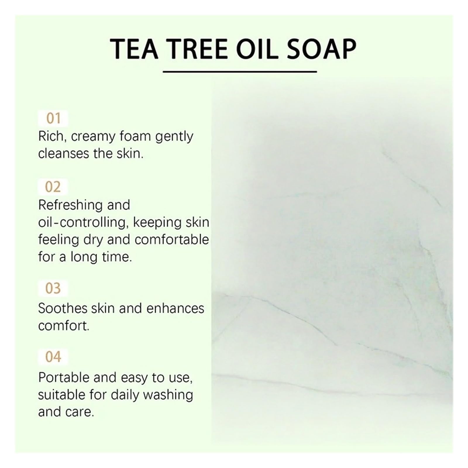 Teebaumseife Handgemachte Teebaumölseife, natürlicher Pflanzenextrakt | [](Soap 2PCS)