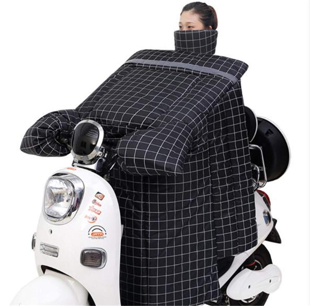 Housse imperméable en Peluche pour Voiture électrique, Pare-Brise Solaire pour Moto électrique d'hiver, Protection Thermique Coupe pour Scooter de Voitures électriques