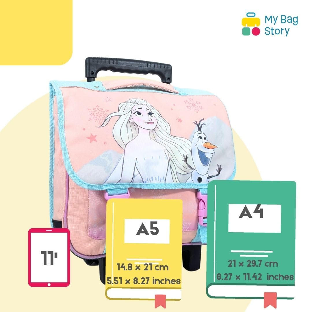 mybagstory - Cartable à roulettes - Trolley - La Reine des Neiges - Enfant
