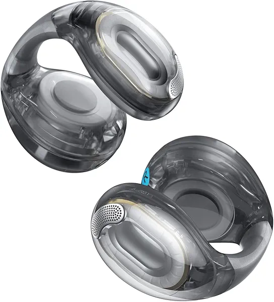 Soundcore C40i by Anker, Open-Ear Earbuds, Clip-On Headphones, Flexible Joint Design, Button Controls, Lightweight Comfort, Stable Fit with Attachable Ear Grips, Expansive Drivers for Clear 