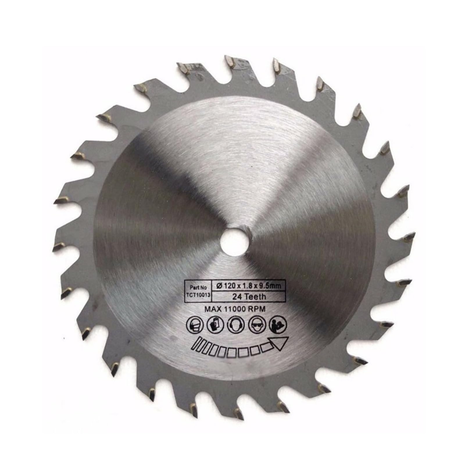 Hoja de Sierra para Amoladora Angular 2 uds 120 * 9,5 * 1,8mm 24T Corte Hoja de Sierra Circular Accesorios de Herramienta Disco de Sierra de carburo cementado