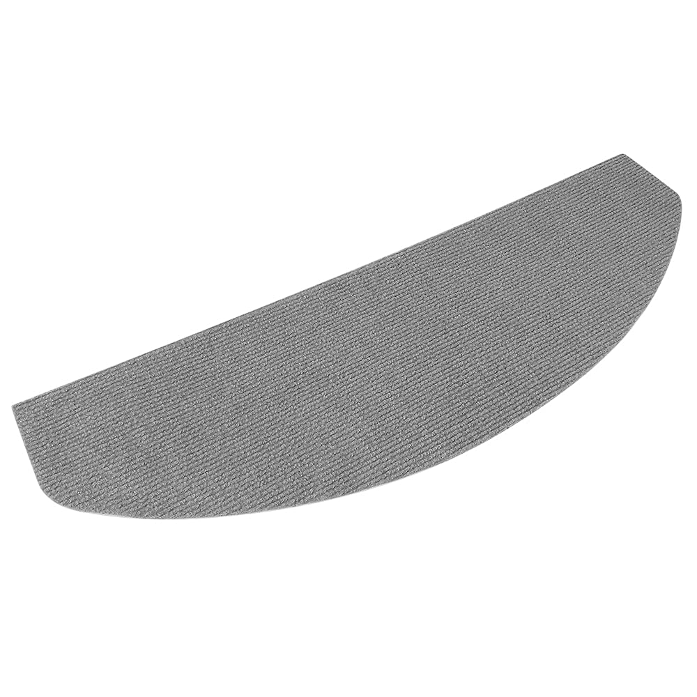 RELOVE Set di 15 tappetini per Scale, Misura Grande, Antiscivolo, autoadesivi per Interni,Tappetini per gradini, semicircolare o Rettangolare, Resistenti e Facili da Pulire, per Interni